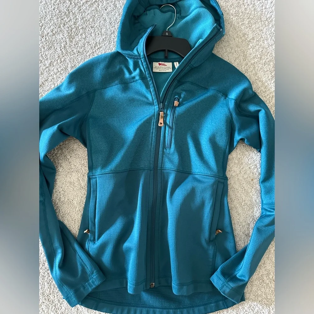Fjallraven Women’s Blue Zip up Jacket with Hood - Picture 2 of 7